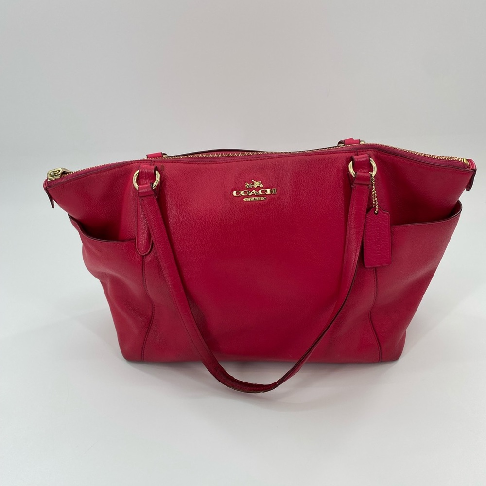 Coach Kacey ‘Fusion Pink’ Full Zip Medium Satchel - Picture 11 of 14